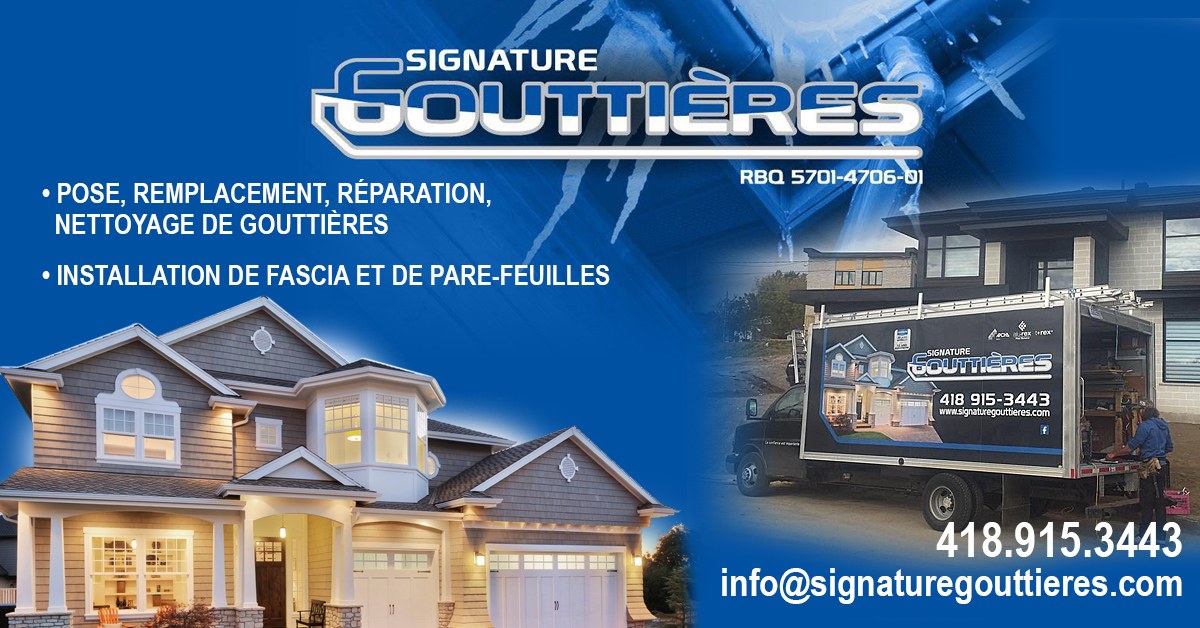 Bannière Signature Gouttières