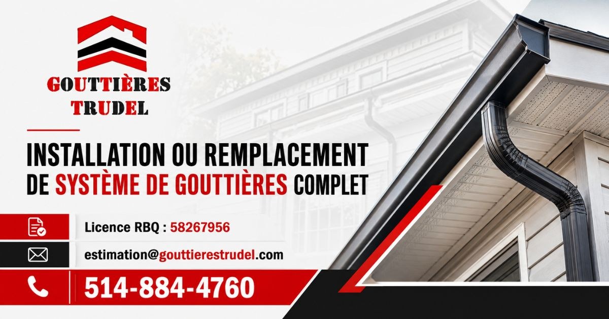 Bannière Gouttières Trudel